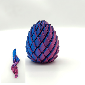 Jouet anti-stress œuf de dragon imprimé en 3D, boule sensorielle déformable, jouet relaxant pour soulager l'anxiété, cadeaux de Pâques pour enfants et adultes - Product Image 1