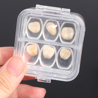 Caja de Almacenamiento para Carillas Dentales SUNSHING, Estuche Transparente para Prótesis Dentales con Membrana Elástica para Coronas y Dientes Postizos