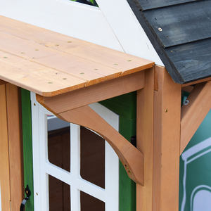 Casa de Juegos Infantil de Madera Premium para Exteriores, Cafetería de Juguete para Patio Trasero con Mostrador, Bancos y Puerta Decorativa - Product Image 4