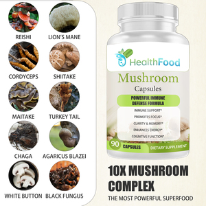 Fast Absorption Organic Mushroom Capsules Boost Immunity Support Cognitive Function Mushroom <b>Blend</b> Supplement for Adults - Product Image 5