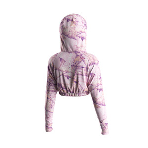 Sweat à capuche de pêche pour femme, manches longues, coupe courte, anti-transpiration, respirant, pour l'été, style streetwear - Product Image 3
