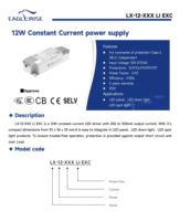EAGLERISE Alimentation LED 12,6W AC100-277V 50/60Hz 250/280/300mA Transformateur d'éclairage à courant constant pour panneau lumineux