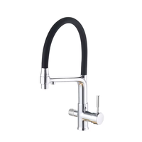 Robinet mélangeur eau chaude et froide SANIVITAL en laiton et céramique, double mode, purificateur d'eau à consommation directe, pour évier de cuisine domestique