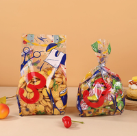 Sacs surprise personnalisés de luxe en plastique BOPP pour emballages de snacks, bonbons gélifiés et biscuits, avec logo personnalisé imprimé