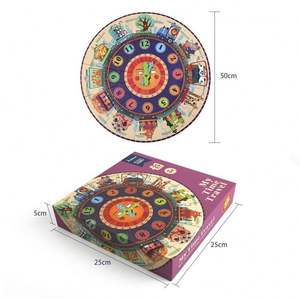 Mdieer MD3020 25 pièces gros <span class=keywords><strong>jeux</strong></span> <span class=keywords><strong>de</strong></span> puzzle papier puzzle horloge numérique Cognition mon voyage dans le temps <span class=keywords><strong>pour</strong></span> enfants enfants - Product Image 5