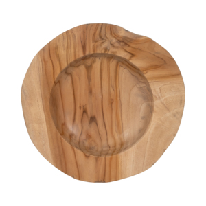 Bol décoratif en teck rond pour table basse et comptoir de cuisine, décoration intérieure - Product Image 5