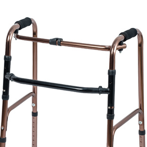 Aide à la marche pliable en alliage d'aluminium réglable en hauteur Keyi pour personnes âgées, canne à quatre pieds anti-chute avec support renforcé - Product Image 2
