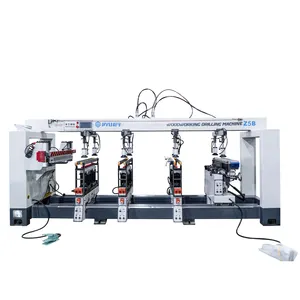 Z5b CNC 5 hàng nhàm chán khoan chế biến gỗ Máy cắt plasma với