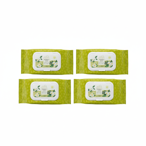 Salviette Struccanti al Tè Verde The Saem Healing Tea Garden, 60 Fogli per Confezione, 4 Confezioni in Offerta - Product Image 1
