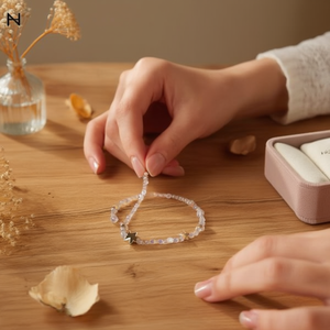 Bracelet étoile en cristal perlé, 12 couleurs, acier inoxydable, bijoux faits à la main, à la mode - Product Image 3