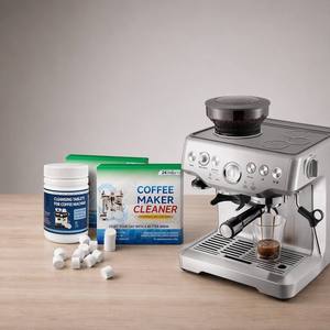 Tablettes effervescentes <span class=keywords><strong>de</strong></span> nettoyage pour machine à café, détartrant et nettoyant à rétrolavage multi-usages pour expresso, compatible avec toutes les marques - Product Image 1