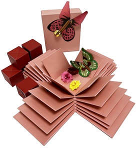 Boîte cadeau <span class=keywords><strong>surprise</strong></span> pliable avec papillon en relief, fermeture magnétique, matériaux recyclés, pour adultes, hommes, femmes, enfants, cadeau d'<span class=keywords><strong>anniversaire</strong></span> - Product Image 3