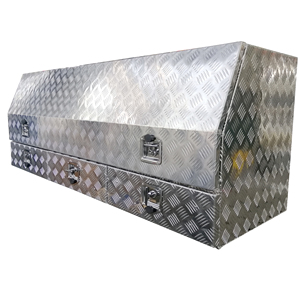 Auvent de camionnette <span class=keywords><strong>à</strong></span> double porte 2024 en aluminium sur mesure, étanche, avec <span class=keywords><strong>tiroir</strong></span> entièrement ouvrant, boîte <span class=keywords><strong>à</strong></span> <span class=keywords><strong>outils</strong></span> pour camion, entièrement assemblé pour l'extérieur - Product Image 6
