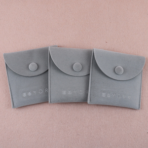 NO 1 Best Received Custom Printed Velvet Jewelry <b>Envelope</b> Pouch Faux Suede <b>Gift</b> Jewelry Packaging Bags with logo - Product Image 2