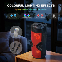 Altavoz BT inalámbrico para exteriores de alta calidad ZQS4209, soporte de sonido LED RGB, OEM, 2 uds.