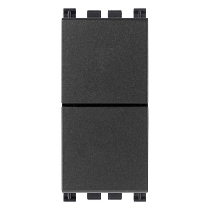 Two Independent No No 10A Grey <b>Push</b> <b>Button</b> Wall <b>Switches</b> 4.1 X 2.8 X 5.3 Cm - Product Image 1