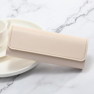 カスタマイズ可能 卸売 PVCレザー メガネ収納バッグ ソフト携帯用 旅行 眼鏡オーガナイザーケース サングラス用 - Product Image 4