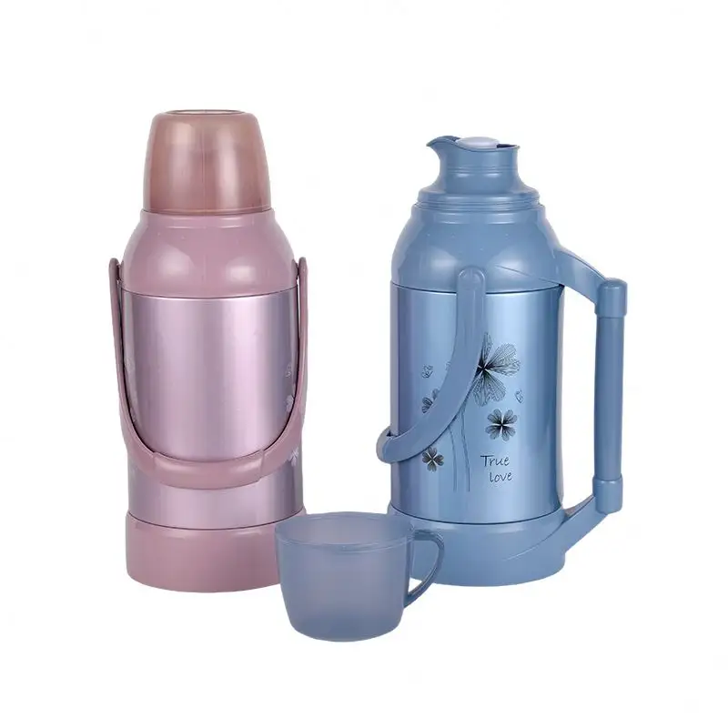 Wholesale Thermal Durable Thermos Cola Bottle Plastic Rubber Coated Water Aluminum Alloy Plastic Thermos Flack