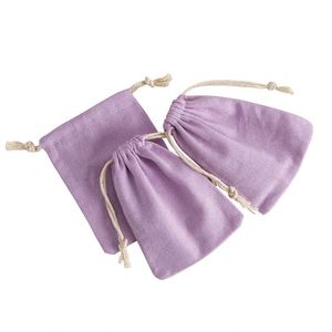 Sac de rangement en flanelle de coton avec cordon de serrage pour emballage de bijoux, style minimaliste, logo imprimé, plusieurs tailles, vente en gros usine - Product Image 5