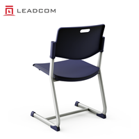 Chaise de formation empilable Leadcom L-M07 en plastique PP, ergonomique, pour salle de cours, salle de conférence, chaise d'étudiant pour salle de classe et salle de réunion