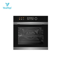 Horno de Convección/Turbo Inteligente Integrado de 70L con Autolimpieza, Control Mecánico, Calentamiento Rápido, Cavidad de Hierro, Soporte en Francés para Hoteles