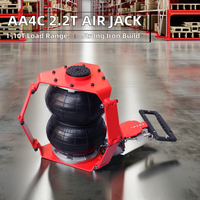 Cric pneumatique triple sac 3 tonnes à levage rapide pour réparation automobile en garage avec tuyaux en acier rouges – Catégorie de produit : Cric de voiture