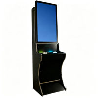 Machine de jeu d'arcade multi-jeux 5 en 1 à écran vertical de 43 pouces, fonctionnant à pièces, avec cabinet en bois pour parc d'attractions