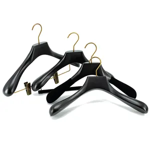 Custom Branded Stylish Luxury Wood Suit Hangers For Display Hangers