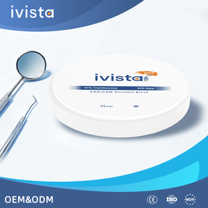 Bloc de zircone haute résistance IVISTA SHT à 47 % de translucidité, sûr et fiable, disponible en OEM, pour couronnes d'implants dentaires en milieu hospitalier - Product Image 1