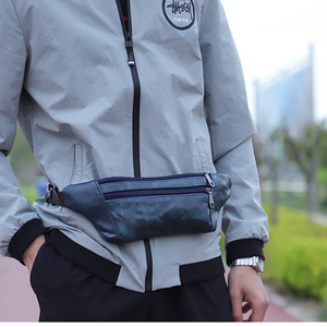 Sac <span class=keywords><strong>banane</strong></span> en <span class=keywords><strong>cuir</strong></span> Pu pour femme, sac de poitrine à la mode, accessoire unisexe, nouvelle collection 2021 - Product Image 4