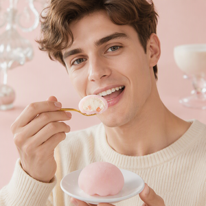 <span class=keywords><strong>Mochi</strong></span> Daifuku Congelado de Piel de Nieve con Centro Cremoso de Melocotón Blanco, Venta al por Mayor, a Granel, OEM, Marca Privada, ¡Gran Demanda! - Product Image 6