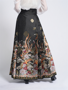 Nouveau style <span class=keywords><strong>chinois</strong></span> Hanfu jupe à visage de cheval pour les femmes 2024 nouveau phénix danse tissage élégant fleur broderie artisanat jupe robe - Product Image 6