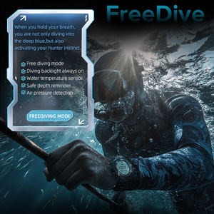 Orologio sportivo da uomo con bordo nord Apache-<span class=keywords><strong>d</strong></span> Outdoor orologio digitale Free Dive orologio da barometro altitudine bussola tempo mondiale 10ATM impermeabile - Product Image 3