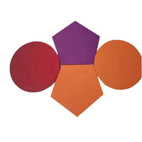 Panel Langit-langit Akustik Gantung dari Fiberglass, Warna & Bentuk Kustom untuk Area Publik