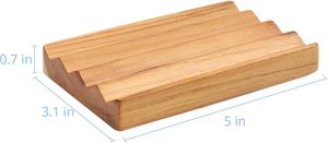 <span class=keywords><strong>Porte</strong></span>-savon en bois de <span class=keywords><strong>teck</strong></span>, couleur bois naturel, rectangulaire, auto-drainant, convient à la douche, baignoire, cuisine, évier, éponges, <span class=keywords><strong>porte</strong></span>-plantes - Product Image 5