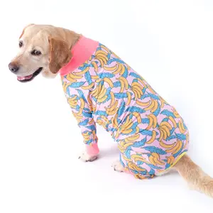 Dog Four Leg Cotton Pajama Custom Dog Costume Courier Standing Outfits Pet Clothes