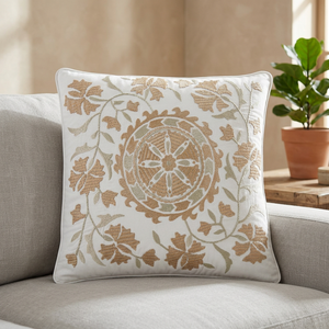 Coussins carrés brodés floraux housses de coussin décoratives confortables pour la maison hôtel et hôpital - Product Image 3