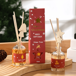 Diffuseur de roseaux d'arôme sans flamme spécifique à Noël en gros pour la décoration de chambre à coucher de parfum volatil de déodorant d'intérieur de ménage - Product Image 5
