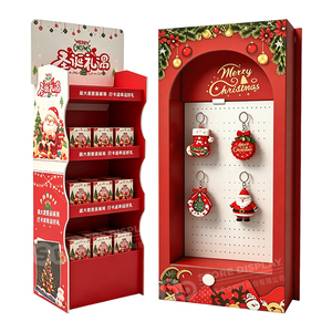 Expositor de terminal de tienda con diseño gratuito, estante de exhibición de Navidad para pasillos con ganchos para una merchandising de alto impacto - Product Image 1