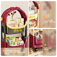 Étagère de rangement multi-niveaux XinHang pour collations, chariot de rangement multi-niveaux pour la maison, grande capacité, mobile, pour collations et jouets