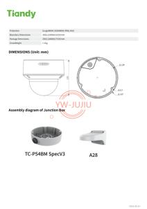 Tiandy กล้องโดมไร้สายติดมอเตอร์ WiFi ไร้สาย5MP พร้อมที่เก็บข้อมูลบนคลาวด์เซ็นเซอร์ซีมอสไซเรนในตัว - Product Image 6