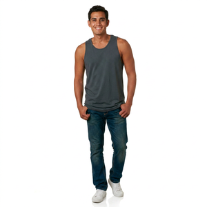 Débardeur de sport sans manches pour homme personnalisé, vêtements de fitness tricotés, gilets décontractés pour la musculation, débardeurs musculaires à vendre - Product Image 1
