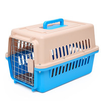Cage de transport portable pour animaux de compagnie, personnalisable, à une seule couche, pour chat, type hôtel pour animaux