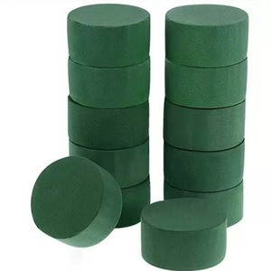 Base en mousse florale en résine phénolique en vrac, 25 cm, <span class=keywords><strong>verte</strong></span>, pour arrangements floraux DIY, mariage, nouvel an, décoration intérieure, réutilisable, aspect réaliste - Product Image 3