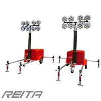 Reflector LED Portátil de Aluminio con Certificación ETL y Cumple con RoHS, Luz Blanca Cálida, IP67, COB RGB, Alta Luminosidad, 100W/300W/500W, 90-295VAC