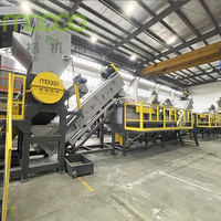Ligne de lavage professionnelle pour le recyclage des palettes, bouteilles, seaux et flocons en plastique dur (PP, PE, HDPE) et des matériaux durs (PP, PE)