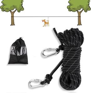 24ft 50ft 75ft 100ft Yard Camping Parken Hond Lood Outdoor Overhead Trolley Systeem Hond Tie Out Kabel Voor Kamperen - Product Image 3