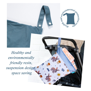 <span class=keywords><strong>Happy</strong></span> Flute Sac humide de grande capacité Sac humide suspendu réutilisable Sac humide Offre Spéciale lavable Sac à vêtements humides - Product Image 3