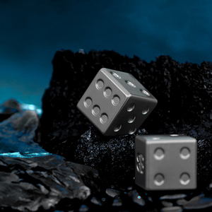 5 miếng 16mm kim loại cầm tay dices phong cách đặc biệt hợp kim kẽm xúc xắc cho bên trò chơi Vàng - Product Image 3