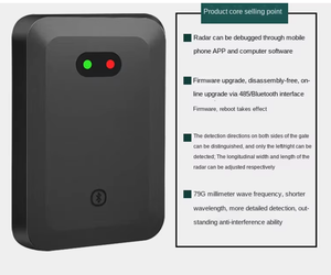 Technologie de détection au sol, reconnaissance des plaques d'immatriculation et radar à ondes millimétriques 79 GHz pour une sécurité accrue et la détection des véhicules - Product Image 2